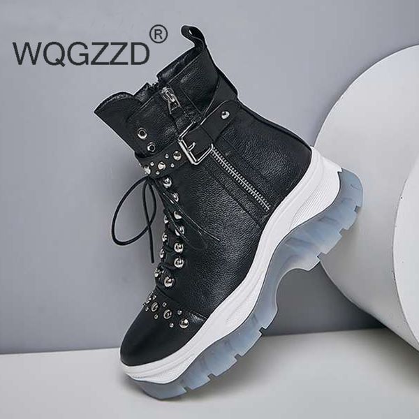 bottes femme зимняя обувь женские сапоги из натуральной кожи металла заклепки толстым дном круглый носок уютный опрятный стиль середины икры, Black
bottes femme зимняя обувь женские сапоги из натуральной кожи металла заклепки толстым дном круглый носок уютный опрятный стиль середины икры, Black