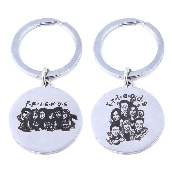 zxmj friend keychain keyring stainless steel round figure fashion friends jewelry gift for men car key hold metal pendant, Silver
zxmj friend keychain keyring stainless steel round figure fashion friends jewelry gift for men car key hold metal pendant, Silver