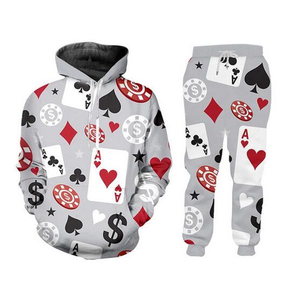 новые мужчины / женская poker смешные 3d печати мода спортивные костюмы crewneck hip hop толстовка и брюки 2 шт набор толстовки tz39, Gray
новые мужчины / женская poker смешные 3d печати мода спортивные костюмы crewneck hip hop толстовка и брюки 2 шт набор толстовки tz39, Gray