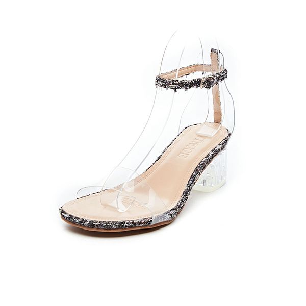 2020 women sandals shoes celebrity wearing simple style pvc clear strappy buckle high heels woman transparent heels, Black
2020 women sandals shoes celebrity wearing simple style pvc clear strappy buckle high heels woman transparent heels, Black