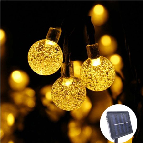50 leds 10m хрустального шара солнечной лампа питание шнур сид fairy солнечных гирлянды сад christmas party декор для наружного освещения
50 leds 10m хрустального шара солнечной лампа питание шнур сид fairy солнечных гирлянды сад christmas party декор для наружного освещения