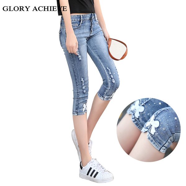 summer casual women jeans plus size clothes fashion capri skinny jeans for woman ripped stretch patchwork denim capri pants, Blue
summer casual women jeans plus size clothes fashion capri skinny jeans for woman ripped stretch patchwork denim capri pants, Blue