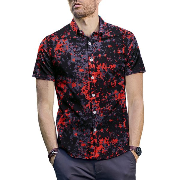 2019 summer fashion mens shirt black red denim shirt men brand short sleeve stand lapel men floral printing casual slim, White;black
2019 summer fashion mens shirt black red denim shirt men brand short sleeve stand lapel men floral printing casual slim, White;black