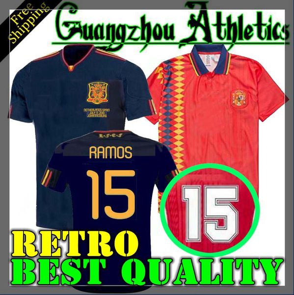 1994 2010 pani retro jer ey 1994 pain world cup raul xavi abelardo lui en rique joaquin alon o jer ey, Black;yellow
1994 2010 pani retro jer ey 1994 pain world cup raul xavi abelardo lui en rique joaquin alon o jer ey, Black;yellow