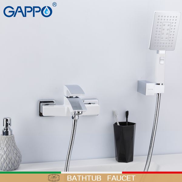 

gappo bathtub faucets bathroom rainfall shower bath mixer taps water tap tub filler white bathtub faucet mitigeur baignoire