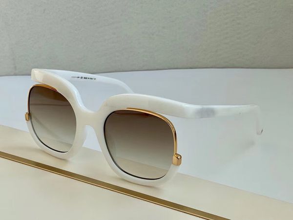 women sunglasses 863s antique gold white/brown shaded occhiali da sole women fashion sunglasses with case, White;black
women sunglasses 863s antique gold white/brown shaded occhiali da sole women fashion sunglasses with case, White;black