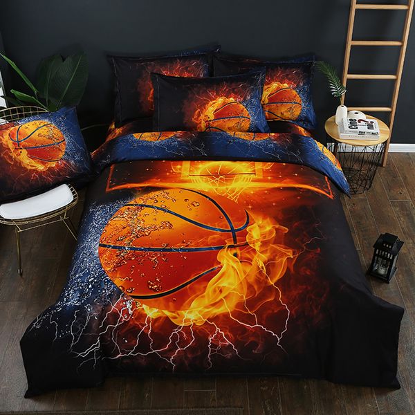3pcs/set soccer basketball duvet cover set 3d football printed single double home textile + pillowcase blanket
3pcs/set soccer basketball duvet cover set 3d football printed single double home textile + pillowcase blanket