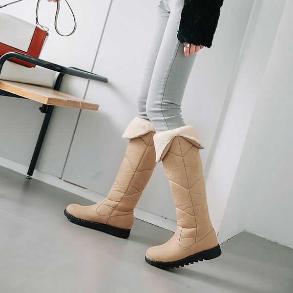 women snow boots woman winter shoes warm plush slip on anti-skid rubber sole size 34-43 over the knee 2018 sb246, Black
women snow boots woman winter shoes warm plush slip on anti-skid rubber sole size 34-43 over the knee 2018 sb246, Black