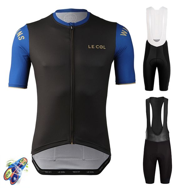 le col summer men short sleeve cycling jersey sets conjuntos ciclismo bib shorts mountainbike roadbike quick-dry fabric clothing, Black;blue
le col summer men short sleeve cycling jersey sets conjuntos ciclismo bib shorts mountainbike roadbike quick-dry fabric clothing, Black;blue