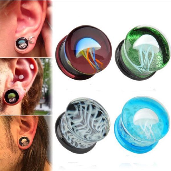 2pcs/lot jellyfish glass ear plug gauges earring piercing expander glow in the dark ear flesh tunnels piercing jewelry 8mm-16mm, Slivery;golden
2pcs/lot jellyfish glass ear plug gauges earring piercing expander glow in the dark ear flesh tunnels piercing jewelry 8mm-16mm, Slivery;golden