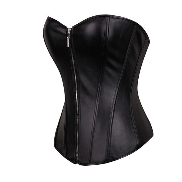 punk style push up women's plus size slimming body shapewear gothic faux leather corset bustier with zip, Black;white
punk style push up women's plus size slimming body shapewear gothic faux leather corset bustier with zip, Black;white