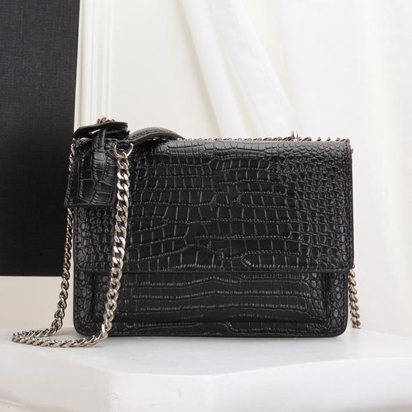 classic organ chain letter female bag black crocodile flip single shoulder chain oblique bag small square bag
classic organ chain letter female bag black crocodile flip single shoulder chain oblique bag small square bag