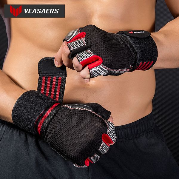 fitness bodybuilding gym guantes crossfit half finger weight lifting dumbbells crossfit gloves outdoor sports gel damping luvas