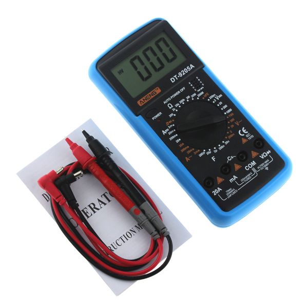 franchise new digital dt-9205a multimeter lcd ac/dc ammeter resistance capacitance tester ammeter coms automatic zero #0228
franchise new digital dt-9205a multimeter lcd ac/dc ammeter resistance capacitance tester ammeter coms automatic zero #0228