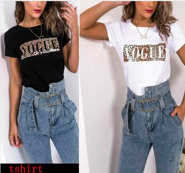 2020 womens designer t shirt luxury letter vogue printed short sleeves casual leopard pattern tees for summer new lll9062506, White
2020 womens designer t shirt luxury letter vogue printed short sleeves casual leopard pattern tees for summer new lll9062506, White