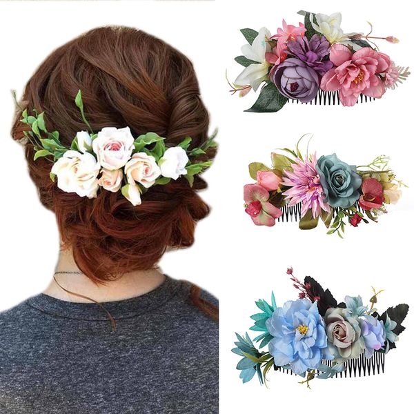 haimeikang new fashion head comb artificial flower head comb party wedding for women elegant headdress festival hair accessories
haimeikang new fashion head comb artificial flower head comb party wedding for women elegant headdress festival hair accessories