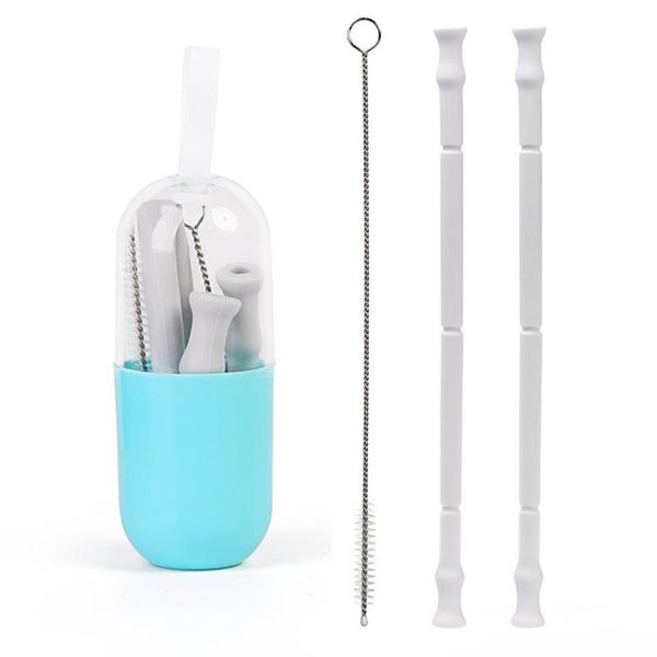 reusable folding silicone drinking straw straws with carrying kit travel brush +cleaning case d1l6
reusable folding silicone drinking straw straws with carrying kit travel brush +cleaning case d1l6