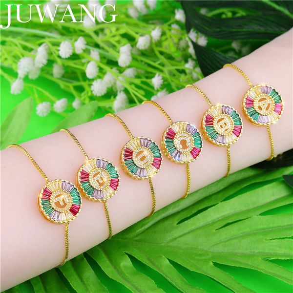 gold cubic zirconia 26 alphabet letter initial charm bracelet a-z initial chain name adjustable bracelets femme accesorios mujer, Black
gold cubic zirconia 26 alphabet letter initial charm bracelet a-z initial chain name adjustable bracelets femme accesorios mujer, Black