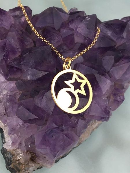 30pcs geometric circle dainty crescent moon star necklace cosmic star sun minimalist half moon necklace chain pendant jewelry accessory gift, Silver
30pcs geometric circle dainty crescent moon star necklace cosmic star sun minimalist half moon necklace chain pendant jewelry accessory gift, Silver