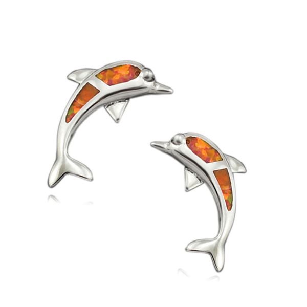 lovely orange fire opal silver plated ear stud earrings for women -dolphin shaped, Golden;silver
lovely orange fire opal silver plated ear stud earrings for women -dolphin shaped, Golden;silver