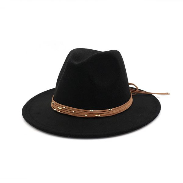 black women wide brim hats flat brim fedora hat wholesale wool felt vintage retro plain dyed classic jazz trilby chapeau, Blue;gray
black women wide brim hats flat brim fedora hat wholesale wool felt vintage retro plain dyed classic jazz trilby chapeau, Blue;gray