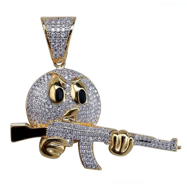 хип-хоп iced out emoji face character с gun ожерелье цепи шарм золото серебро ювелирные изделия кубического циркона мужская, Silver
хип-хоп iced out emoji face character с gun ожерелье цепи шарм золото серебро ювелирные изделия кубического циркона мужская, Silver