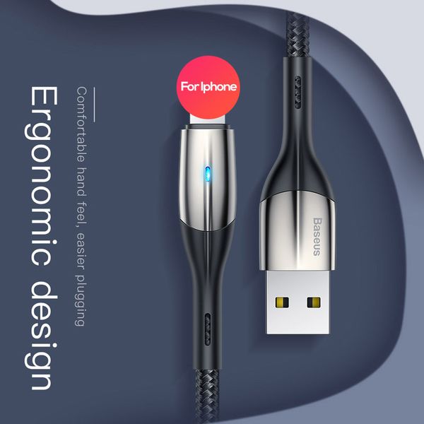 Baseus Zn-alloy Lighting Design USB Cable for i xs max x 8 7 6 plus 2.4A Charger Cable 50cm 100cm 200cm
Baseus Zn-alloy Lighting Design USB Cable for i xs max x 8 7 6 plus 2.4A Charger Cable 50cm 100cm 200cm