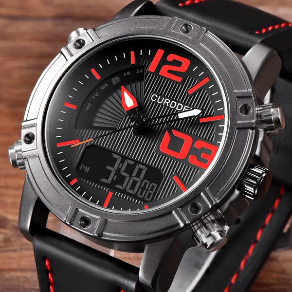 curdden new fashion luxury men leather led watch business watches sports waterproof watch relogio masculino, Slivery;brown
curdden new fashion luxury men leather led watch business watches sports waterproof watch relogio masculino, Slivery;brown