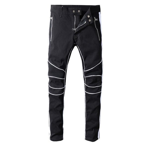 brand mens jeans distressed ripped biker jeans slim fit motorcycle biker designer jeans fashion designer denim pants, Blue
brand mens jeans distressed ripped biker jeans slim fit motorcycle biker designer jeans fashion designer denim pants, Blue