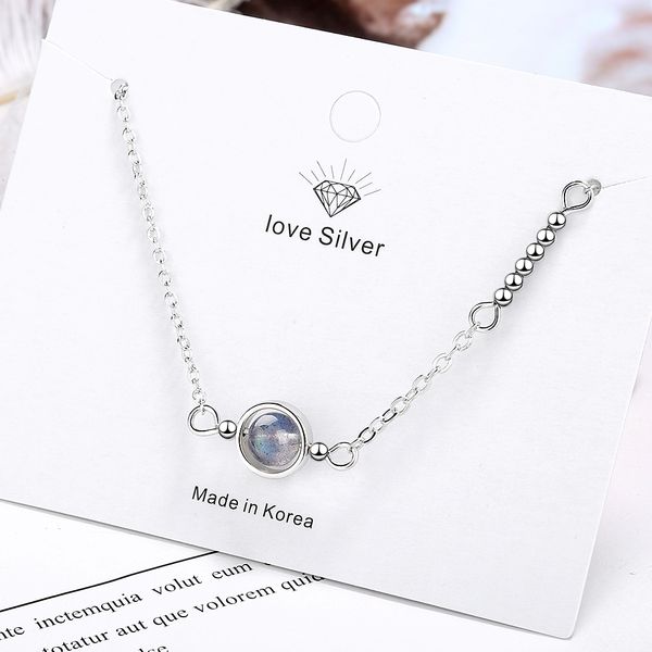 delicate 925 sterling silver fantastic planet moonstone pendant bracelet for women temperament labradorite jewelry s-b269, Black
delicate 925 sterling silver fantastic planet moonstone pendant bracelet for women temperament labradorite jewelry s-b269, Black