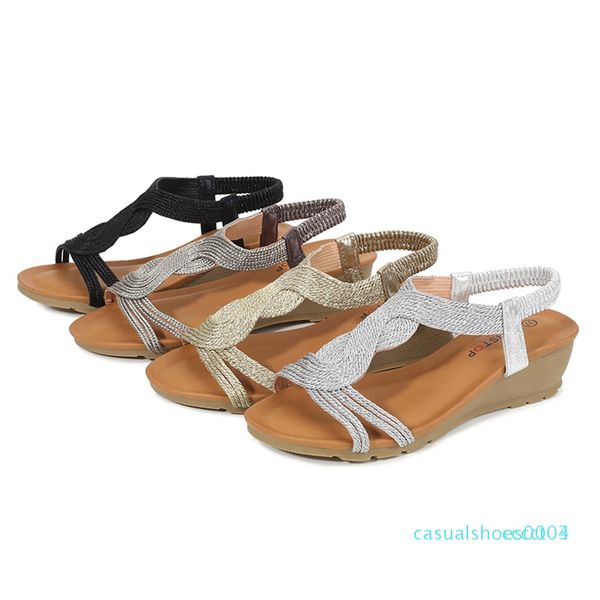 fashion girls comfortable sandal bohemia style wedges thick casual sandals shoes for woman classics non-slip beach shoes 2020 c03, Black
fashion girls comfortable sandal bohemia style wedges thick casual sandals shoes for woman classics non-slip beach shoes 2020 c03, Black
