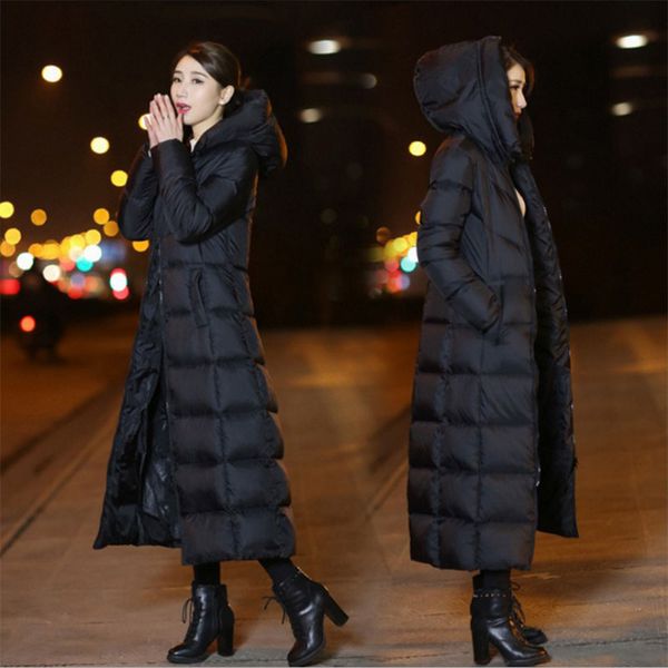 2019 autumn and winter new duck down women's coat long coat thickening women's warm hooded down jacket sfg110, Black
2019 autumn and winter new duck down women's coat long coat thickening women's warm hooded down jacket sfg110, Black