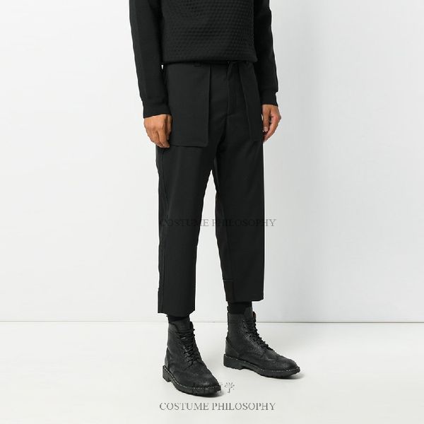 27-44 2018 men's clothing gd hair stylist fashion catwalk big pocket casual pants plus size costumes, Black
27-44 2018 men's clothing gd hair stylist fashion catwalk big pocket casual pants plus size costumes, Black