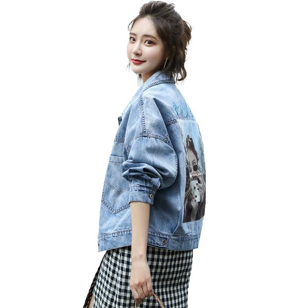 2019 bf women loose denim jacket printed vintage jeans coat hip hop jeans crop jacket for women, Black;brown
2019 bf women loose denim jacket printed vintage jeans coat hip hop jeans crop jacket for women, Black;brown