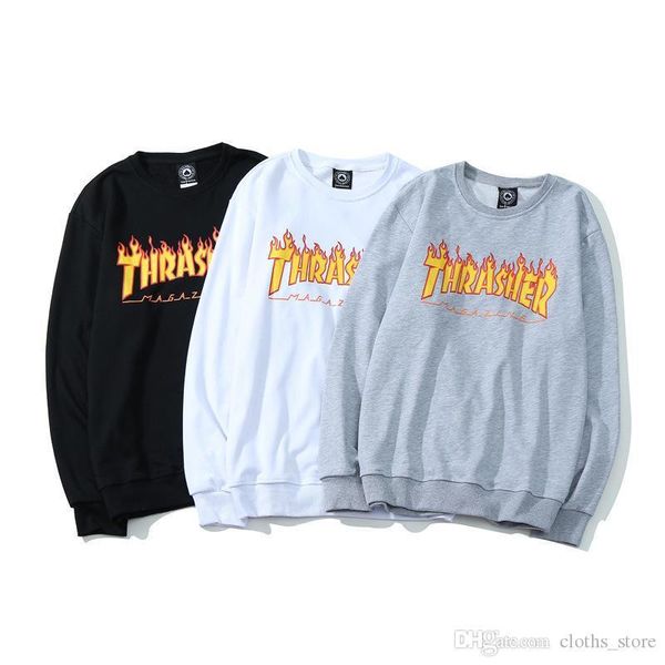 designer mens thin sweatshirts tide brand classic flame print round neck sweater fashion cotton couple thin section sweater, Black
designer mens thin sweatshirts tide brand classic flame print round neck sweater fashion cotton couple thin section sweater, Black