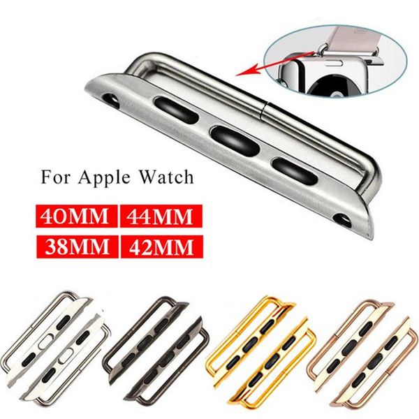 1 Pair Watchband Acce Orie For Apple Watch Adapter Tainle Teel Band Connection Adaptor For Iwatch Erie 3 2 1 38mm 42mm