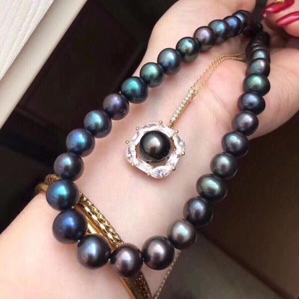 d301 fine jewelry nature fresh water peacock green pearls necklaces pearl 10-11mm for women fine pearls necklaces, Silver
d301 fine jewelry nature fresh water peacock green pearls necklaces pearl 10-11mm for women fine pearls necklaces, Silver