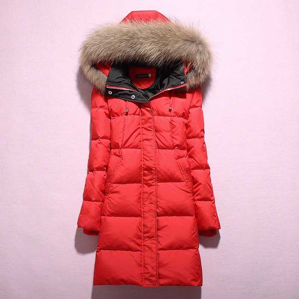 long down jacket hooded autumn winter coat women racoon fur collar women's jackets 2020 doudoune femme kj1020, Black
long down jacket hooded autumn winter coat women racoon fur collar women's jackets 2020 doudoune femme kj1020, Black