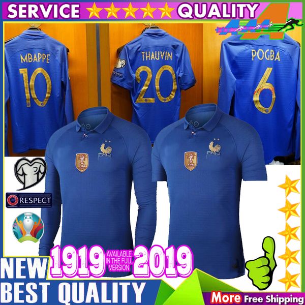 1919 2019 france pecial edition centenary occer jer ey henry long leeve french mbappe giroud maillot de foot zidane football hirt 100th
1919 2019 france pecial edition centenary occer jer ey henry long leeve french mbappe giroud maillot de foot zidane football hirt 100th