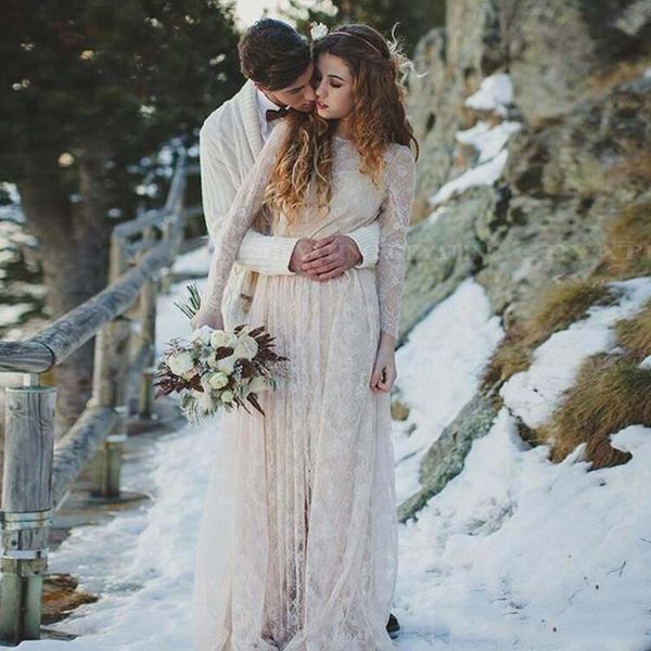 dlass vintage lace boho wedding dresses long sleeves backless plus size hippie bohemian wedding dress vestido de noiva, White
dlass vintage lace boho wedding dresses long sleeves backless plus size hippie bohemian wedding dress vestido de noiva, White