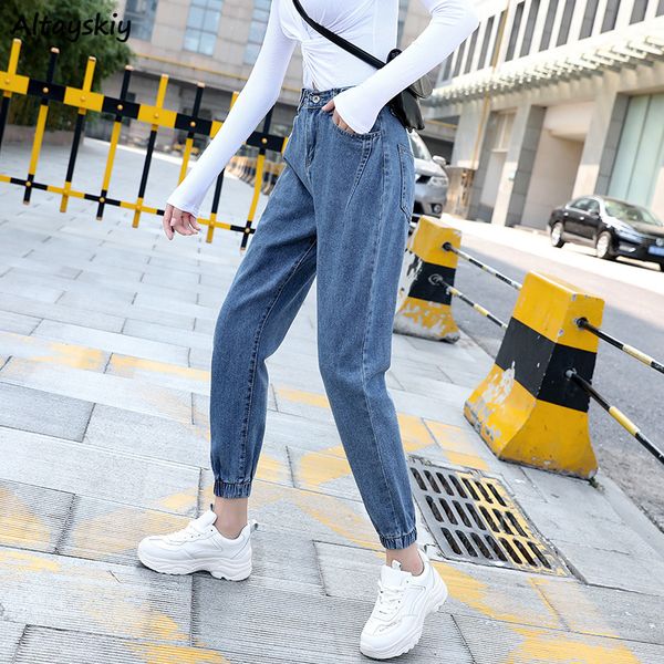 jeans women harem denim solid high-waist pockets womens loose 2xl trousers all-match daily streetwear simple korean harajuku new, Blue
jeans women harem denim solid high-waist pockets womens loose 2xl trousers all-match daily streetwear simple korean harajuku new, Blue
