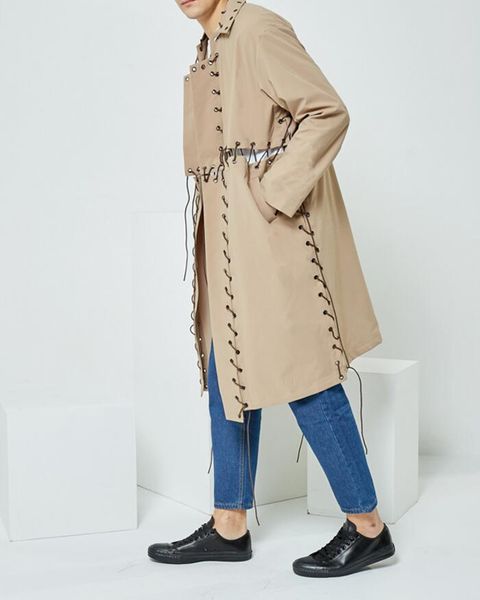 2019new spring and autumn new original custom windbreaker men retro simple personality trend in the long windbreaker jacket, Tan;black
2019new spring and autumn new original custom windbreaker men retro simple personality trend in the long windbreaker jacket, Tan;black