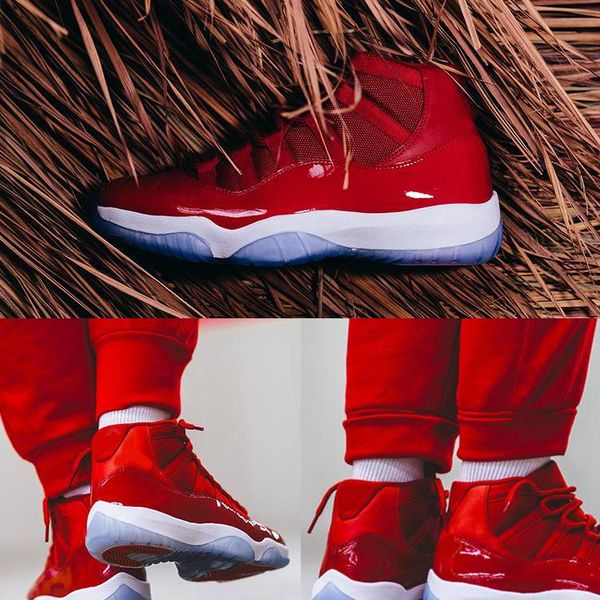 11 win like 96 basketball shoes 11s gym red black white men womens sports sneakers with box size 36-47
11 win like 96 basketball shoes 11s gym red black white men womens sports sneakers with box size 36-47
