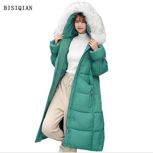 2018 new arrival women winter jacket with thicken fur hooded warm female long parka padded coat high quality, Black
2018 new arrival women winter jacket with thicken fur hooded warm female long parka padded coat high quality, Black