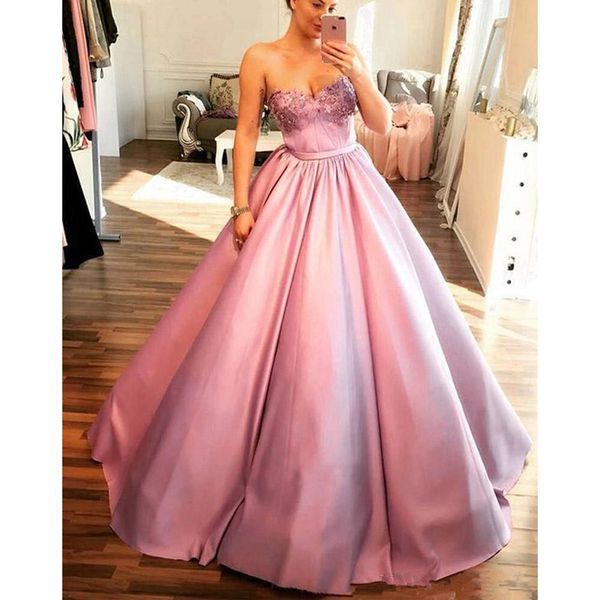 2020 pink elegant ball gown beaded satin quinceanera dresses for princess sweet 16 dresses pleats sweetheart quinceanera gowns, Blue;red
2020 pink elegant ball gown beaded satin quinceanera dresses for princess sweet 16 dresses pleats sweetheart quinceanera gowns, Blue;red