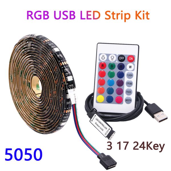dc 5v rgb usb led strip lights lamp 5050 60leds/m 0.5m 1m 2m 3m 4m 5m led flexible ribbon ambilight tv backlight + ir rf controller
dc 5v rgb usb led strip lights lamp 5050 60leds/m 0.5m 1m 2m 3m 4m 5m led flexible ribbon ambilight tv backlight + ir rf controller