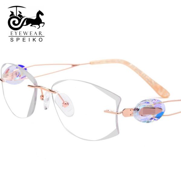 grade b titanium frames 0973 for women famale frame rimless glasses myopia reading glasses ultralight frame speiko eyewear, Black
grade b titanium frames 0973 for women famale frame rimless glasses myopia reading glasses ultralight frame speiko eyewear, Black