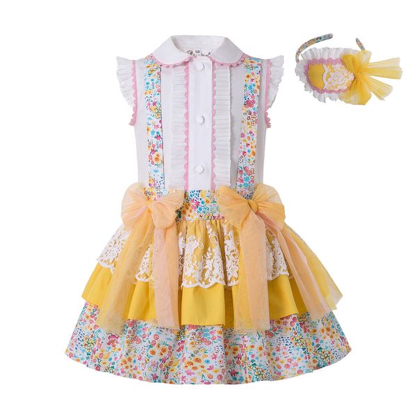 pettigirl easter yellow girl clothing set flower print tulle bow holiday girls outfits kids boutique clothing +headwear g-dmcs204-99, White
pettigirl easter yellow girl clothing set flower print tulle bow holiday girls outfits kids boutique clothing +headwear g-dmcs204-99, White