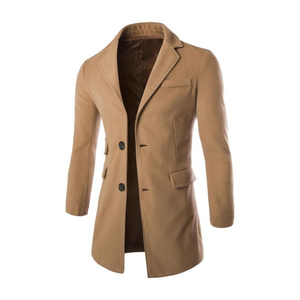 men trench jacket autumn men fashion brand slim fit solid color lapel long overcoat casual trench coat male multi-pocket, Tan;black
men trench jacket autumn men fashion brand slim fit solid color lapel long overcoat casual trench coat male multi-pocket, Tan;black