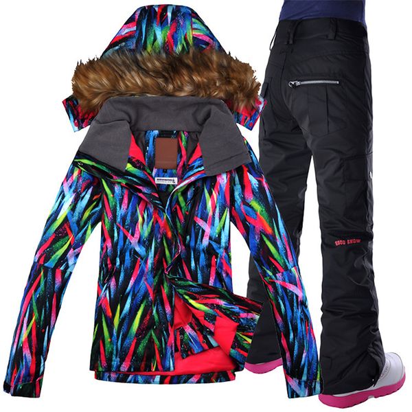 2018 gsou snow ski suit jacket waterproof ski snowboard jacket pants pants women winter mountain snow suit of clothes
2018 gsou snow ski suit jacket waterproof ski snowboard jacket pants pants women winter mountain snow suit of clothes